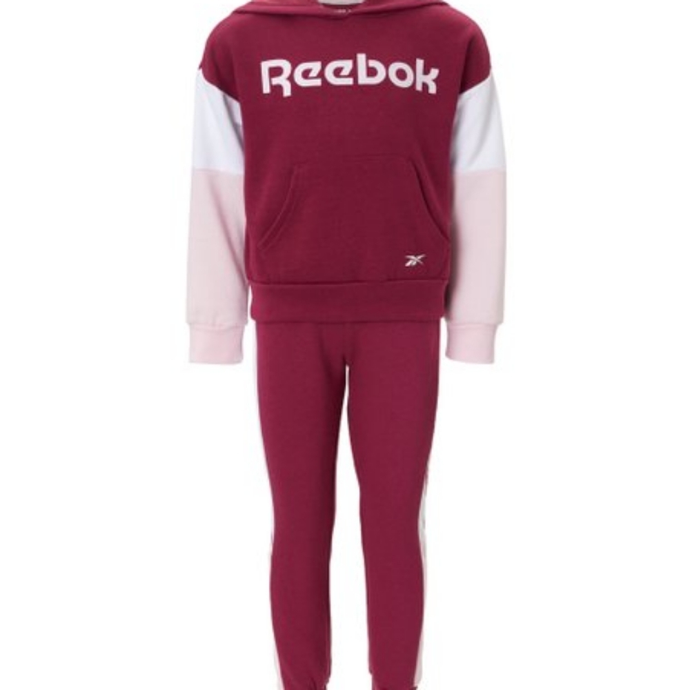 Berry color-block Hoodie and Joggers